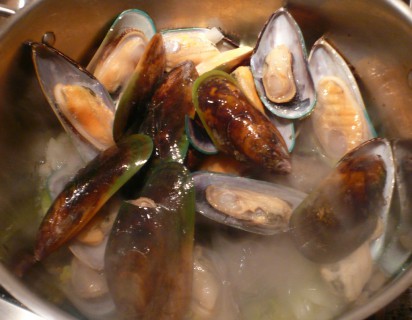 Escoffier mussel broth